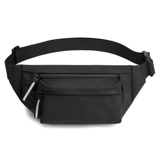 S size Men's black durable fanny pack horizontal waist bag fit 3.5" cell phone S size Men's black durable fanny pack horizontal waist bag fit 3.5" cell phone